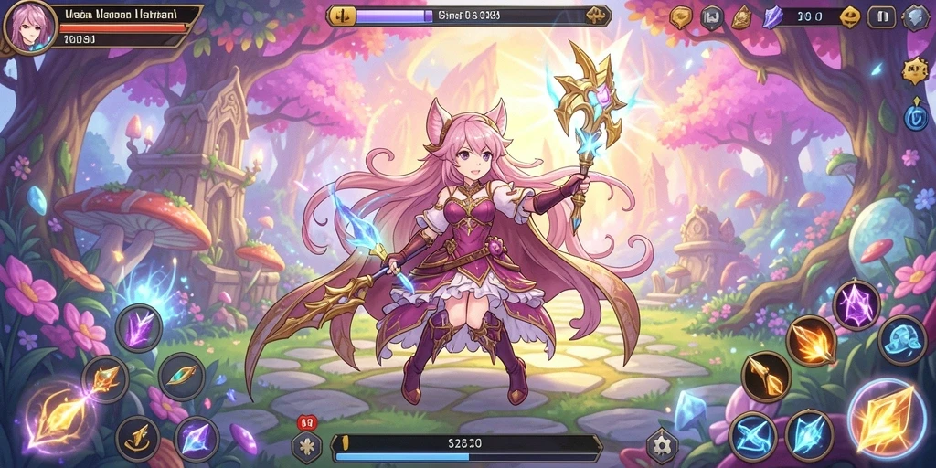 Screenshot menunjukkan petualangan seru dalam game.