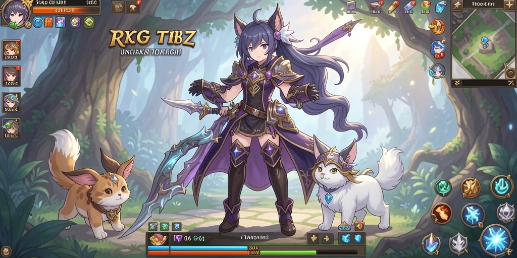 Screenshot menunjukkan karakter utama KAWAN777 dalam aksi epik.