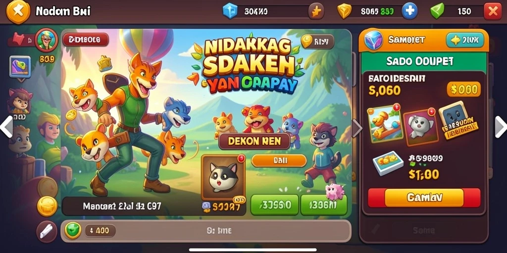 Screenshot menampilkan pertarungan epik melawan bos.